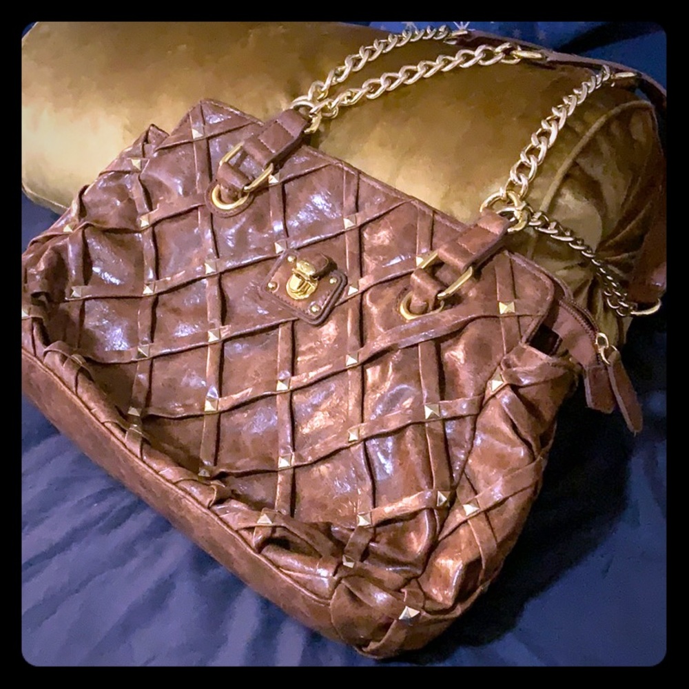 Big Buddha brand boho style vegan leather bag